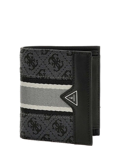 GUESS MADRID Vertical wallet COAL / BLACK - Men’s Wallets