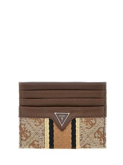 GUESS MADRID Card holder beige / brown - Men’s Wallets