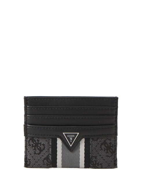 GUESS MADRID Card holder COAL / BLACK - Men’s Wallets