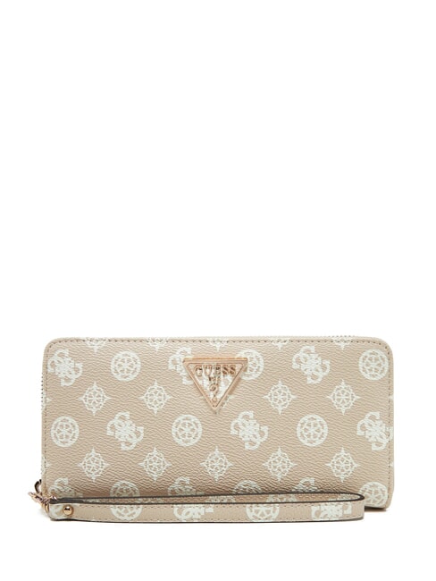 GUESS LAUREL Zip-around wallet sand logo - Women’s Wallets