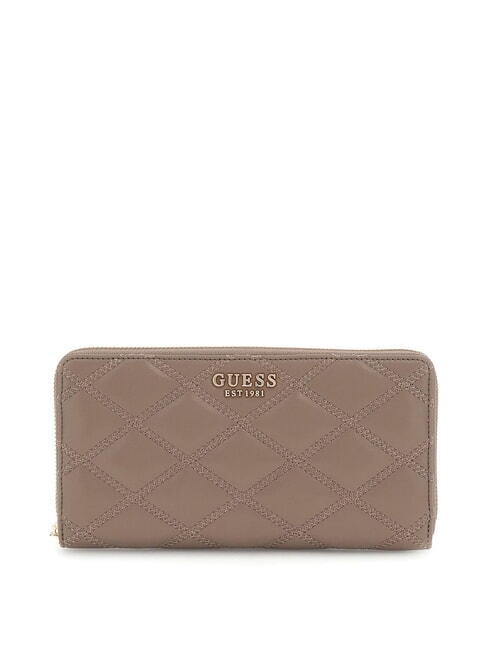 GUESS TASMIN Zip-around wallet dark taupe - Women’s Wallets