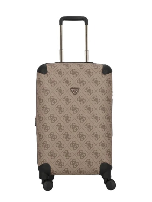GUESS BERTA 22 Expandable Hand Luggage Trolley latte logo / brown - Hand luggage