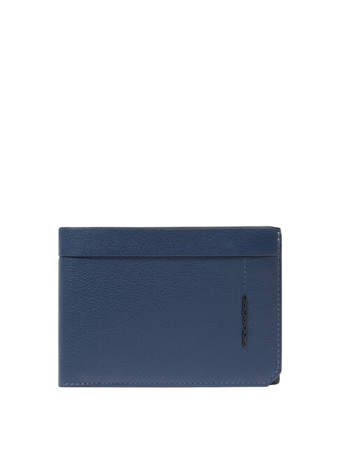 PIQUADRO W137 Leather wallet blue - Men’s Wallets