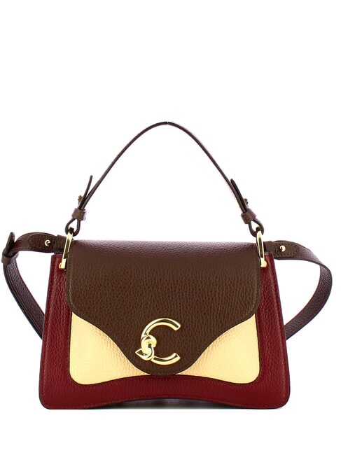COCCINELLE C-ME TRICOLOR Handbag, with shoulder strap ribe/brun/betul - Women’s Bags
