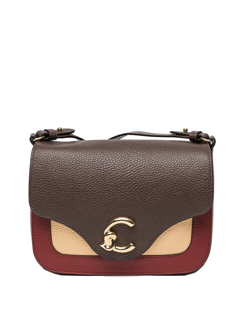 COCCINELLE C-ME TRICOLOR Mini shoulder bag ribe/brun/betul - Women’s Bags