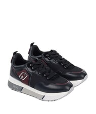 LIUJO MAXI WONDER 01 Leather and mesh sneakers - Women’s shoes