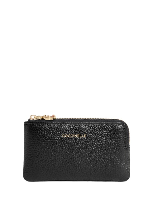COCCINELLE C-ME SOFTY  Leather key case/coin purse Black - Women’s Wallets