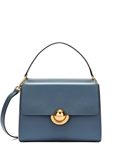 FURLA DOMUS  Mini handbag with shoulder strap gray blue - Women’s Bags