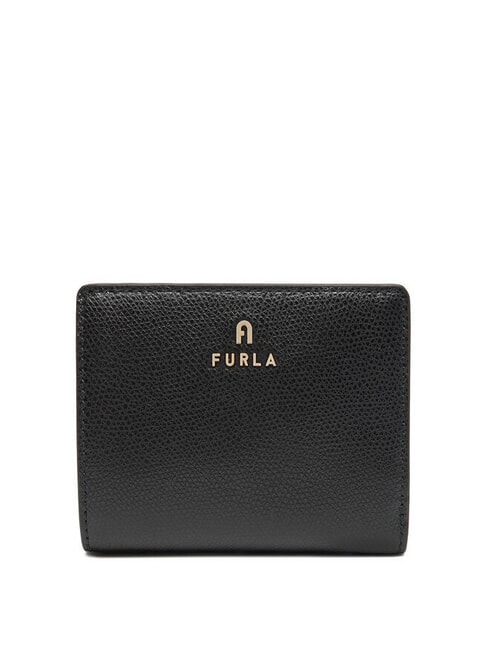 FURLA CAMELIA Compact leather wallet Black - Women’s Wallets