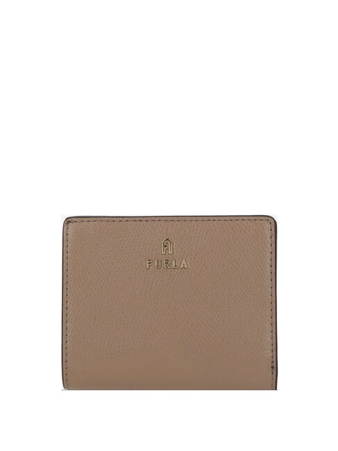 FURLA CAMELIA Compact leather wallet greige - Women’s Wallets