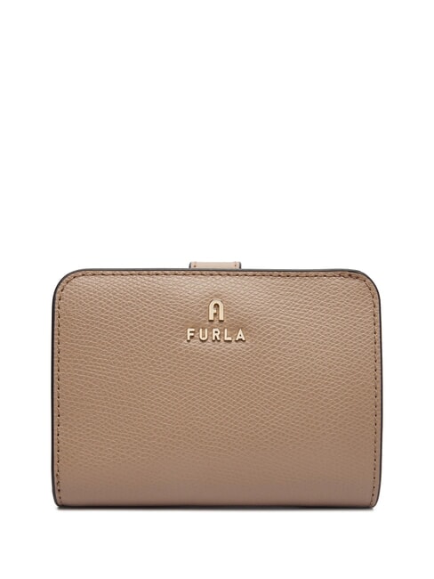FURLA CAMELIA COMPACT Small leather wallet greige - Women’s Wallets