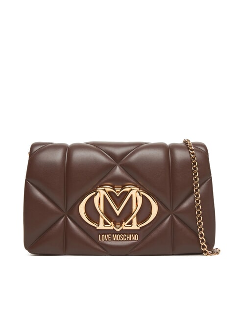 LOVE MOSCHINO SMART DAILY  Mini shoulder bag chocolate - Women’s Bags