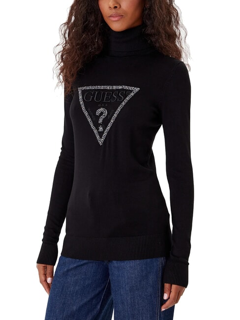 GUESS MELANIE TRIANGLE  Crew neck sweater jetbla - Women's Sweaters