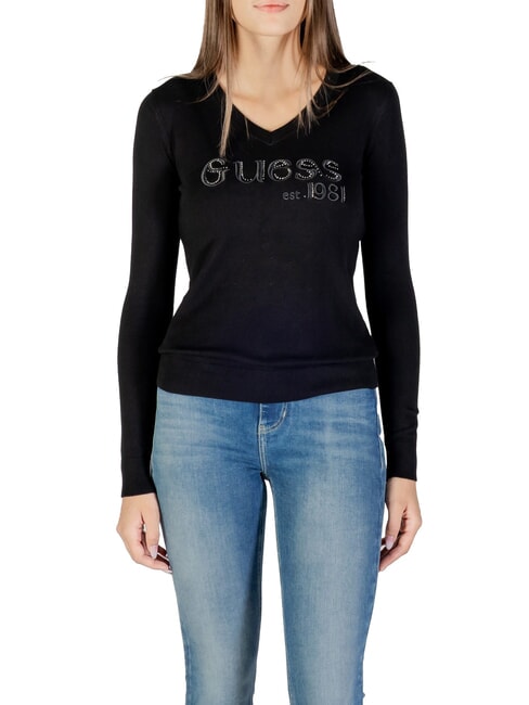 GUESS SAYLOR LOGO  Sweater jetbla - Women's Sweaters
