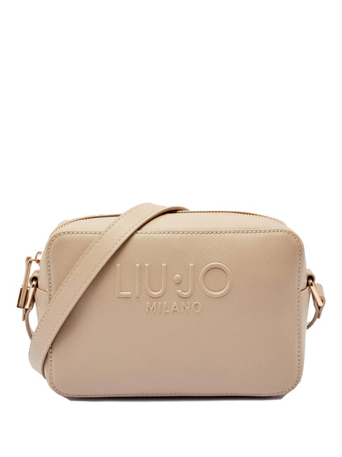 LIUJO HALONA Camera bag with embossed logo NEUTRAL - Women’s Bags