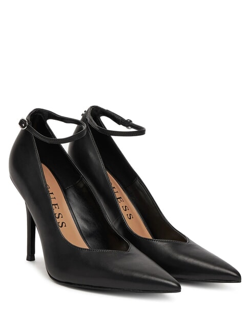 GUESS NAPRIL  9cm high heel leather pumps BLACK - Women’s shoes
