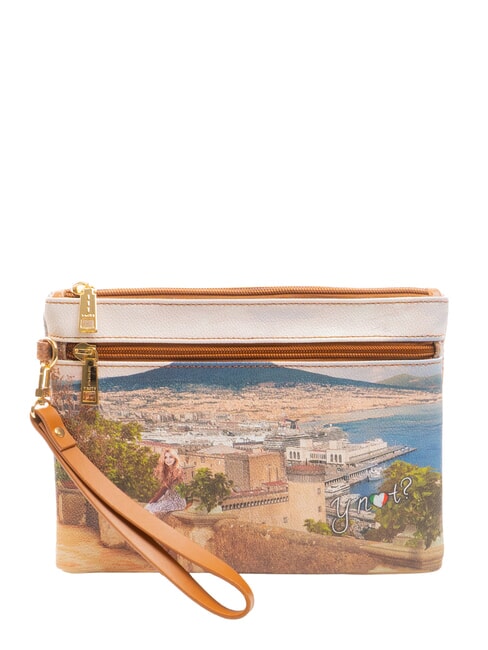 YNOT YESBAG Medium clutch bag with cuff lemon tree - Women’s Bags