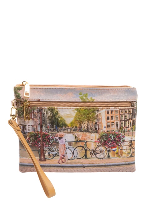 YNOT YESBAG SPECIAL Medium clutch bag with cuff bicycles - Women’s Bags
