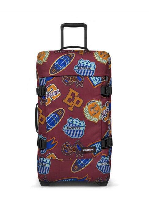 EASTPAK TRANVERZ M Medium trolley clash burgundy - Semi-rigid Trolley Cases