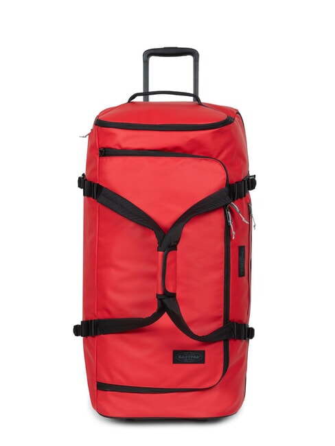 EASTPAK DUFFEL PACK WHEEL L Large water-repellent duffel bag trolley tarp red - Semi-rigid Trolley Cases