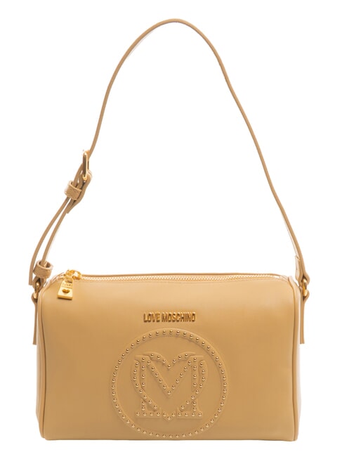 LOVE MOSCHINO LITTLE STUDS Shoulder bag with studs sand - Women’s Bags
