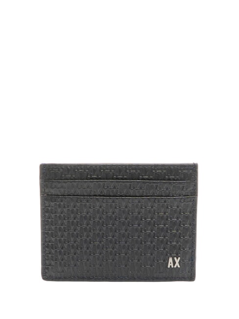 ARMANI EXCHANGE A|X Business Leather card holder deep navy - Men’s Wallets