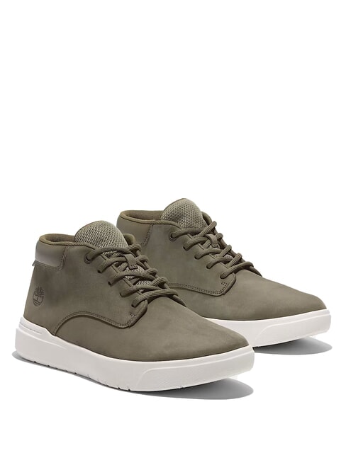 TIMBERLAND SENECA BAY Leather sneakers dark green nubuck - Men’s shoes