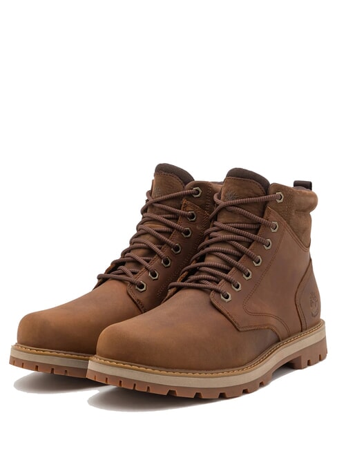 TIMBERLAND BRITTON ROAD Waterproof leather ankle boots full grain rust - Men’s shoes