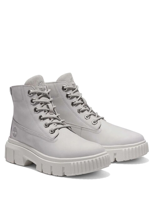 TIMBERLAND GREYFIELD Leather ankle boots gray violet - Women’s shoes