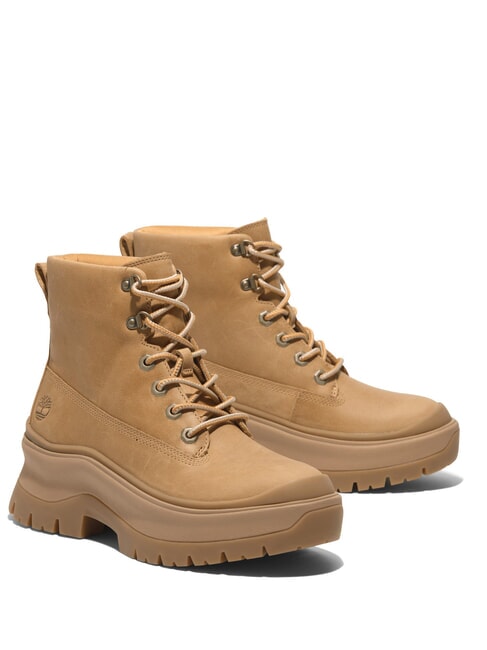 TIMBERLAND ROXIE LANE Leather ankle boots full grain wheat - Women’s shoes