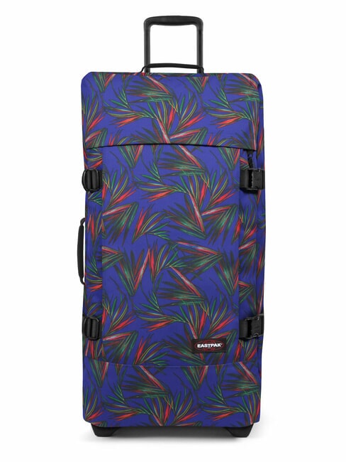 EASTPAK TRANVERZ L Large trolley brize palm navy - Semi-rigid Trolley Cases