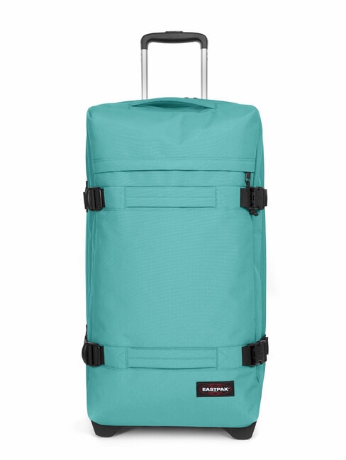 EASTPAK TRANSIT'R M Medium size trolley stream blue - Semi-rigid Trolley Cases