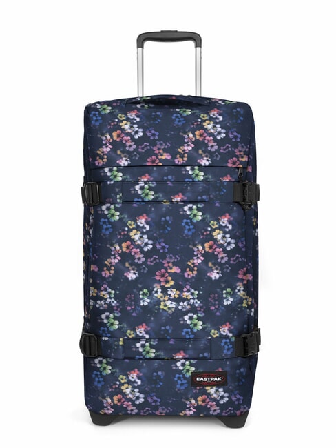 EASTPAK TRANSIT'R M Medium size trolley flora fade navy - Semi-rigid Trolley Cases
