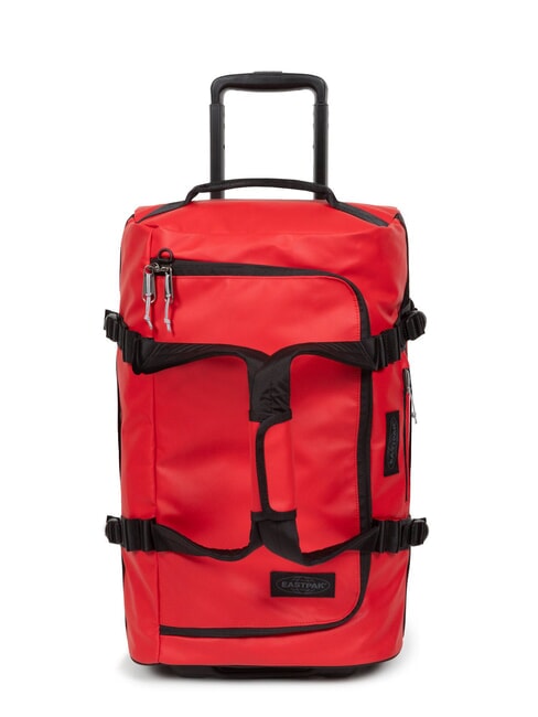 EASTPAK DUFFEL PACK WHEEL S Small water-repellent duffel bag trolley tarp red - Hand luggage