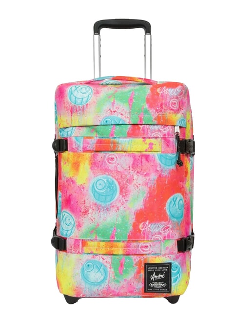 EASTPAK TRANSIT'R S x ANDRÈ Hand luggage trolley fluorescent clouds - Hand luggage