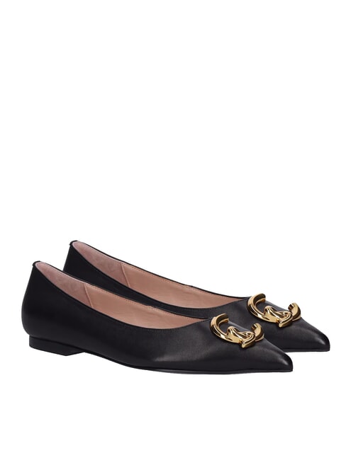 COCCINELLE C-ME SMOOTH Smooth leather ballerinas Black - Women’s shoes