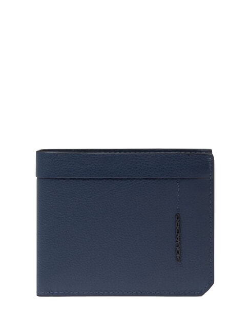 PIQUADRO RUSSEL Leather wallet blue - Men’s Wallets