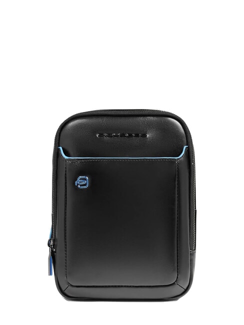 PIQUADRO BLUE SQUARE  iPad Mini bag Black - Over-the-shoulder Bags for Men