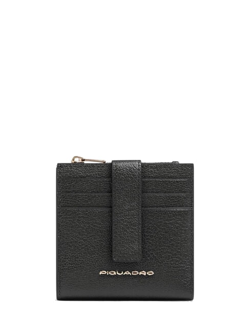 PIQUADRO W140 Flat leather wallet Black - Men’s Wallets