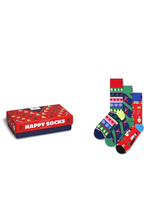 HAPPY SOCKS X-MAS SWEATER Gift set of 3 pairs of socks 4300 - Men's Socks