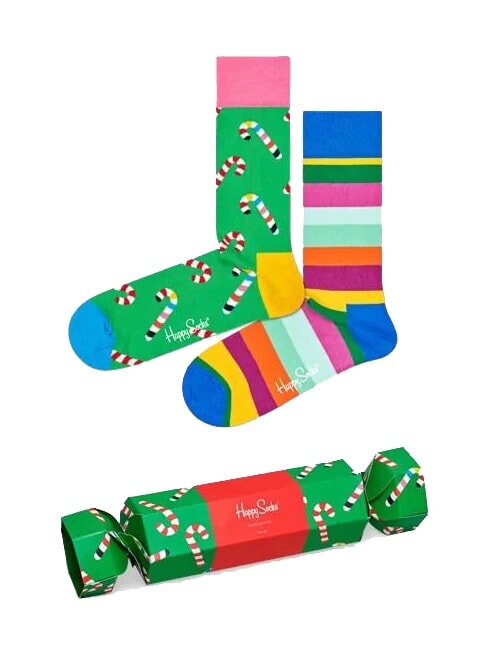 HAPPY SOCKS CHRISTMAS CRACKER Gift set of 2 pairs of socks 7302 - Men's Socks