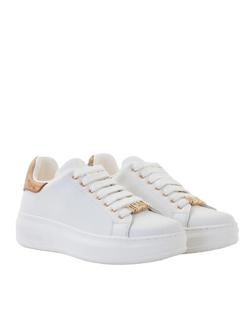 ALVIERO MARTINI PRIMA CLASSE GEO Smooth leather platform sneakers white - Women’s shoes