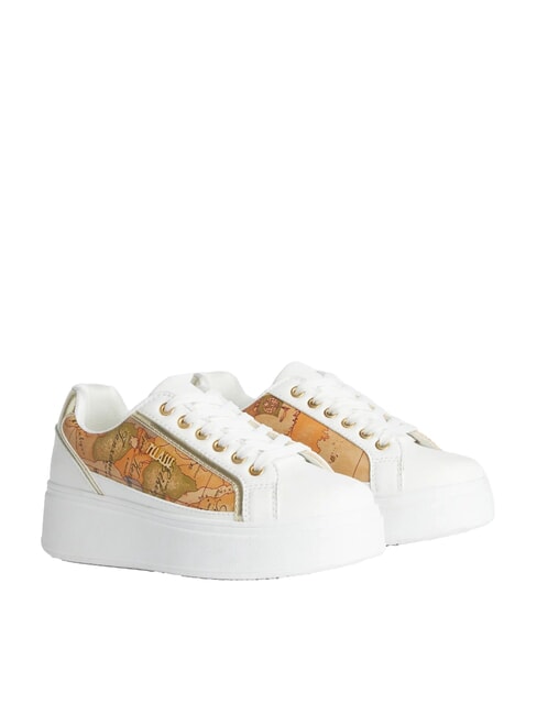 ALVIERO MARTINI PRIMA CLASSE GEO Platform sneakers with logo white - Women’s shoes