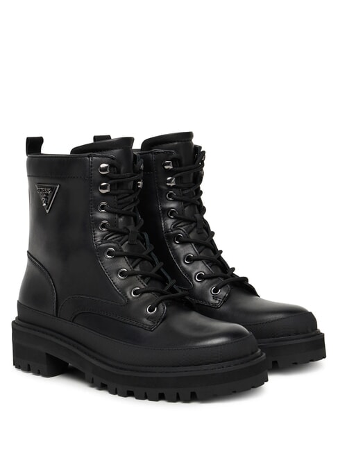 GUESS BADA2 Leather ankle boots BLACK - Women’s shoes