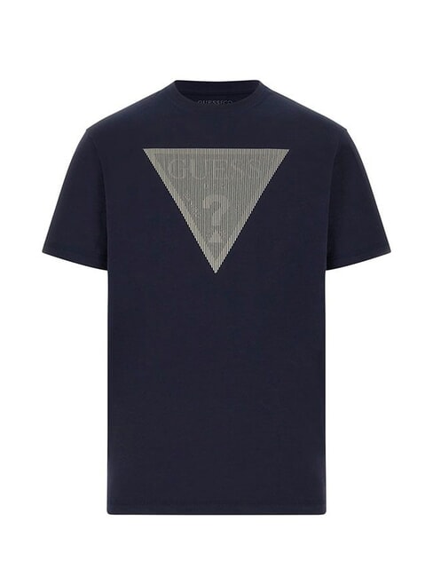GUESS TRIANGLE LOGO Regular fit short sleeve t-shirt smartblue - T-shirt