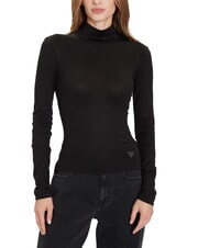GUESS ANITA TURTLE Sweater jet black heather - Women's Sweaters - 1