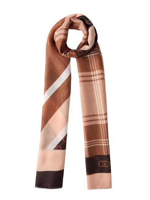 LIUJO CHECK Scarf brown light - Scarves