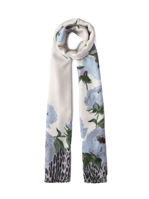 LIUJO ANIMALIER Printed scarf light denim - Scarves
