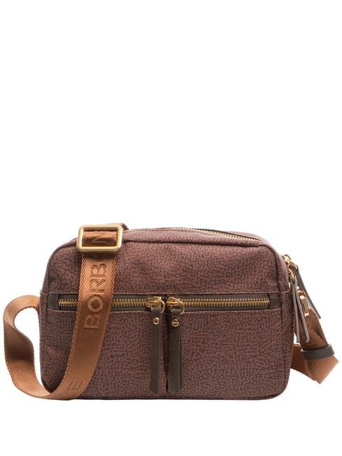 BORBONESE FLEXOS ZIP Mini shoulder bag terracotta - Women’s Bags