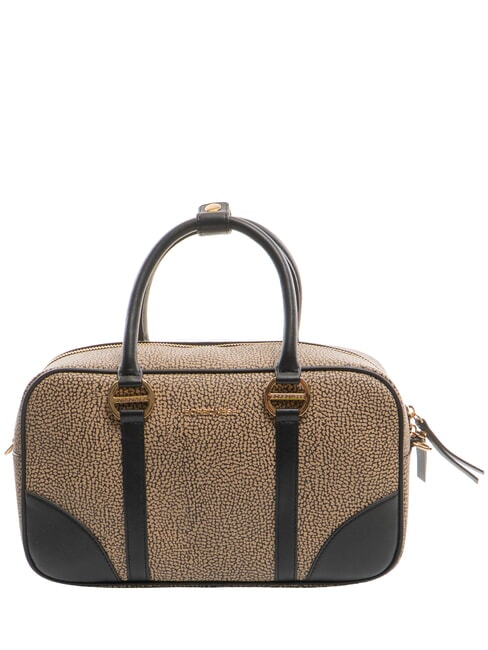 BORBONESE OUTLINE Handbag natural op / black - Women’s Bags